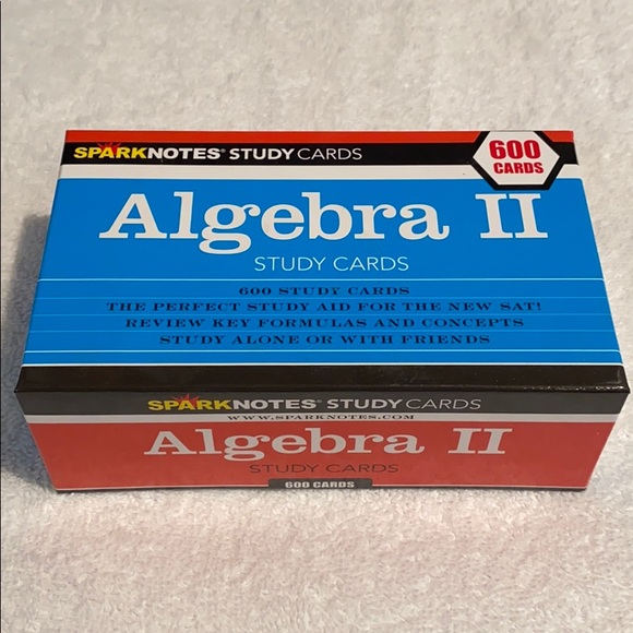 Sparknotes Algebra II Study Cards - Picture 1 of 2